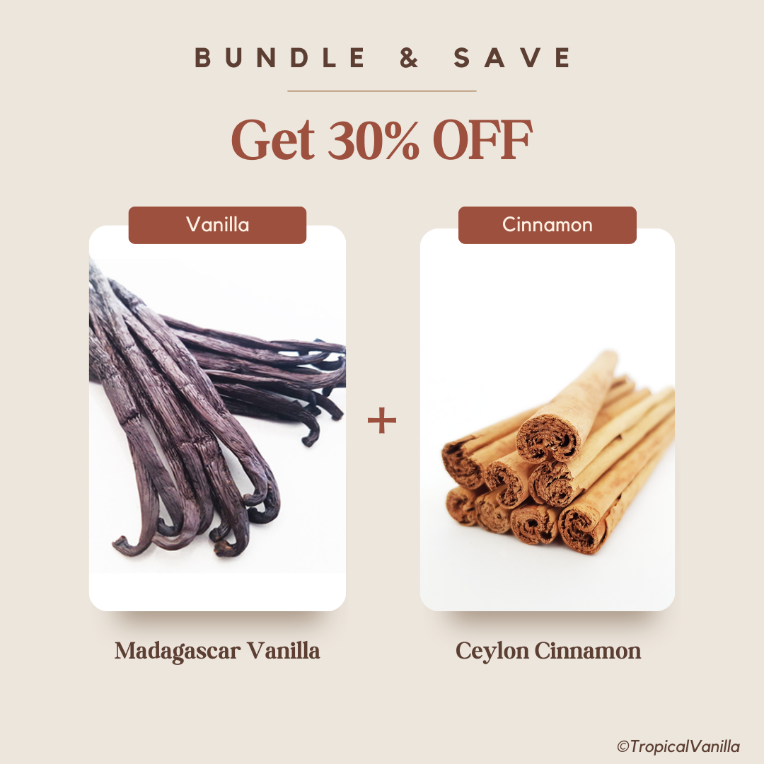 Madagascar Vanilla Beans & Ceylon Cinnamon Sticks : Bundle & $ave