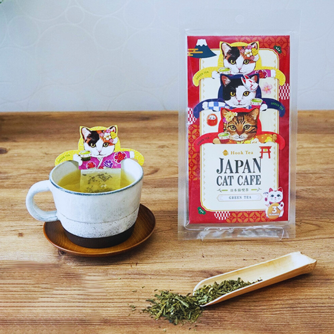 Cat Japan Cat Café Sencha Green Tea