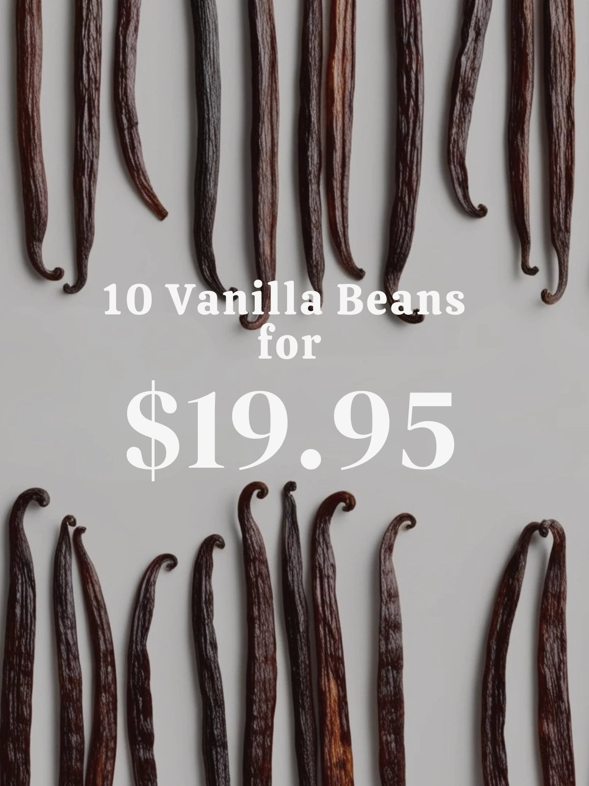 10 Tahitian Vanilla Beans for $19.95