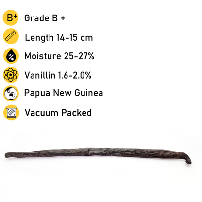 Vanilla Beans Tahitian (Tahiti) Grade B+